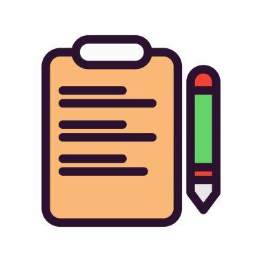 Vektör Belgesi düz biçim simgesi