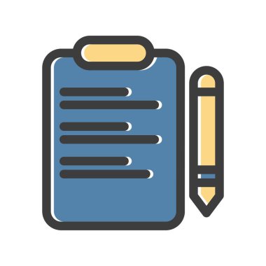 Vektör Belgesi düz biçim simgesi