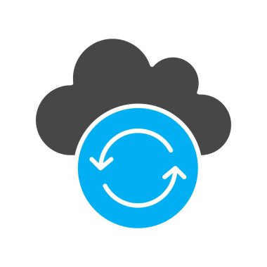 Vektör Refresh düz biçim simgesi