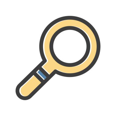 Vektör Bul düz biçim simgesi