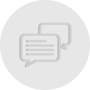  vektör Sohbeti düz biçim simgesi