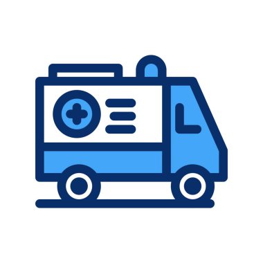 Ambulans simgesinin vektör çizimi