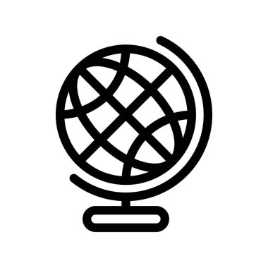 Vektör Dünya düz biçim simgesi