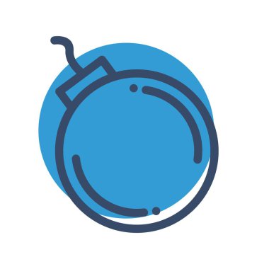 Bomba simgesinin vektör illüstrasyonu 