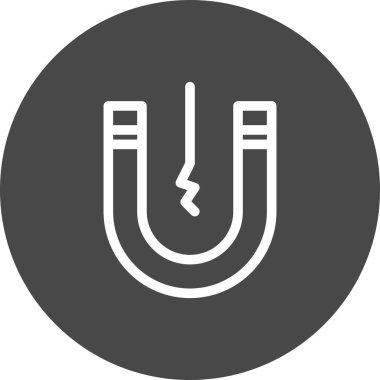 Magnet simgesinin vektör illüstrasyonu 