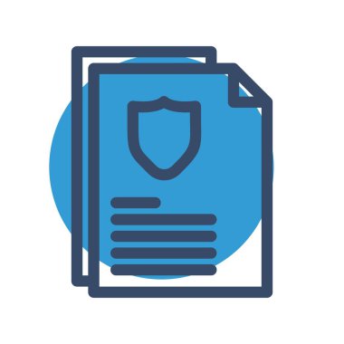 Vektör Belgesi düz biçim simgesi