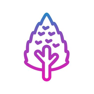 vektör ağacı düz biçim simgesi