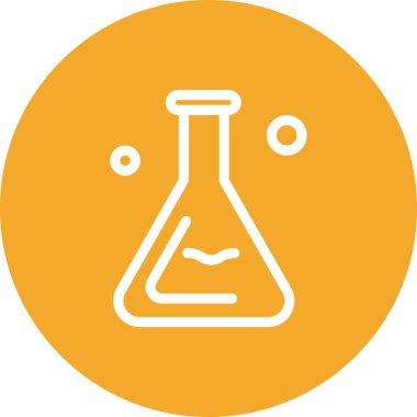 Vektör test tüpü simgesi 