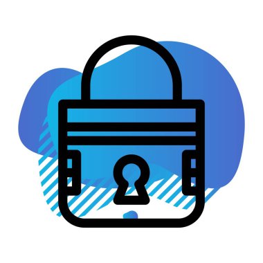 Vektör Kilidi düz biçim simgesi