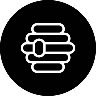 bal peteği simgesinin vektör illüstrasyonu