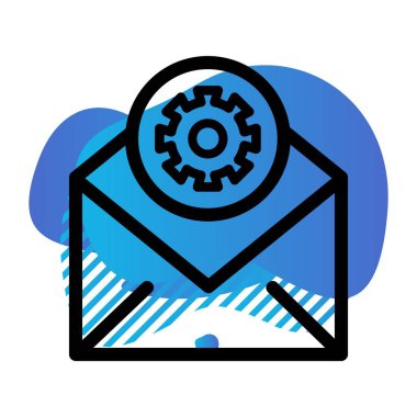  Simgeyi ayarlamanın vektör illüstrasyonu