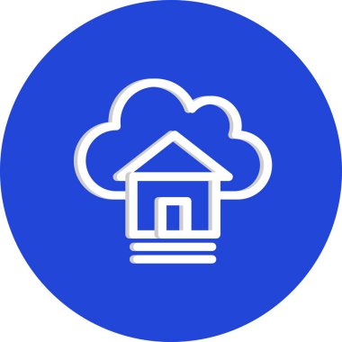  Vektör evi düz biçim simgesi