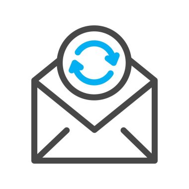 Vektör Refresh düz biçim simgesi