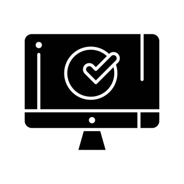 Lcd simgesinin vektör illüstrasyonu  