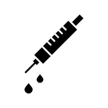 Enjeksiyon simgesinin vektör illüstrasyonu