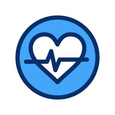 Kalp simgesinin vektör illüstrasyonu