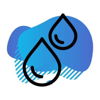 Kan simgesinin vektör illüstrasyonu