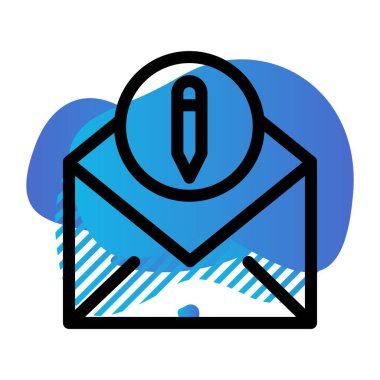 kalem simgesinin vektör illüstrasyonu