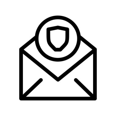 Kalkan simgesinin vektör illüstrasyonu 