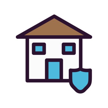 Ev simgesinin vektör illüstrasyonu 