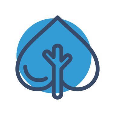 vektör ağacı düz biçim simgesi