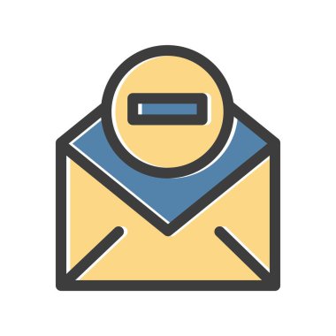 Simgeyi küçültme vektörü illüstrasyonu 