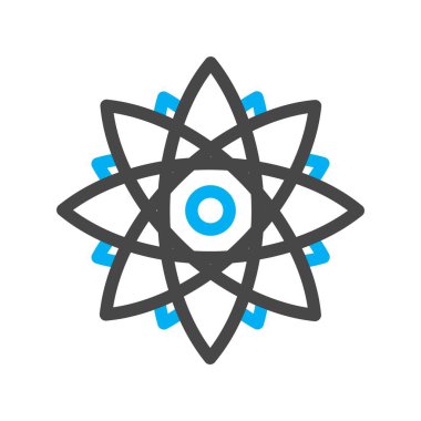  Çiçek simgesinin vektör illüstrasyonu