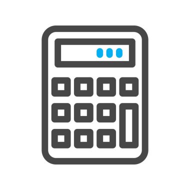  Hesap makinesi simgesinin vektör illüstrasyonu 