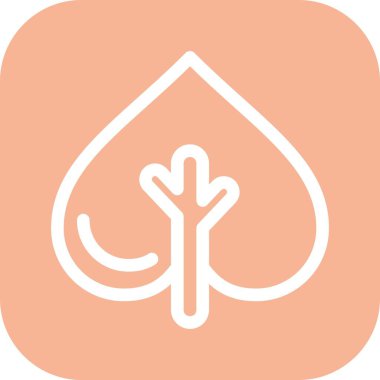 vektör ağacı düz biçim simgesi