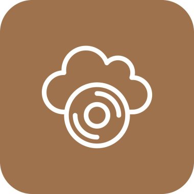 Vektör dvd düz biçim simgesi