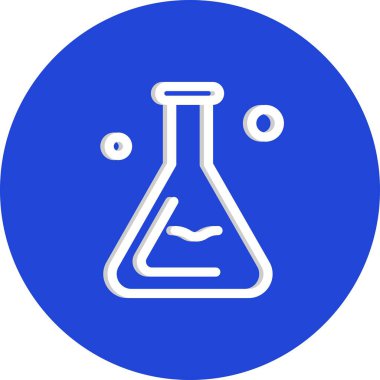 Vektör test tüpü simgesi 