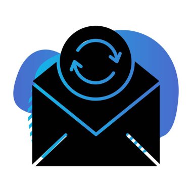 Vektör Refresh düz biçim simgesi