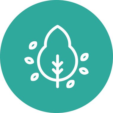 vektör ağacı düz biçim simgesi