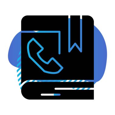 vektör iletişim kitabı simgesi   