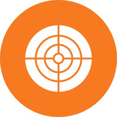 Hedef simgesinin vektör illüstrasyonu 