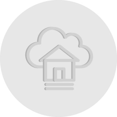  Vektör evi düz biçim simgesi