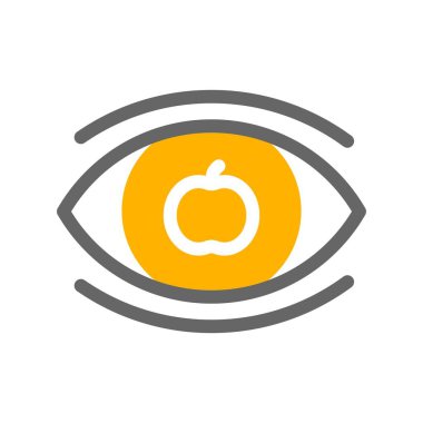 Göz simgesinin vektör illüstrasyonu 