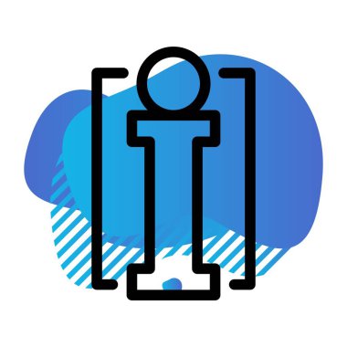 Vektör bilgisi düz biçim simgesi