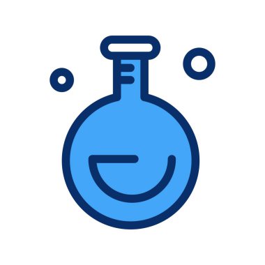 Vektör test tüpü simgesi 