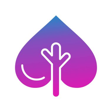 vektör ağacı düz biçim simgesi