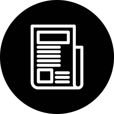 vektör haber kağıdı simgesi 