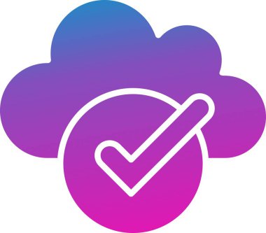 Vektör denetimi düz biçim simgesi