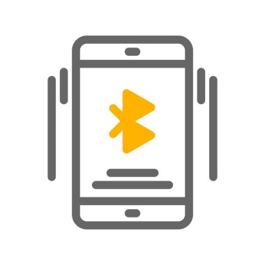 vektör smartphone düz biçim simgesi