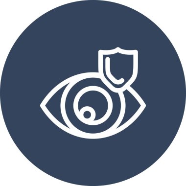 Göz simgesinin vektör illüstrasyonu 