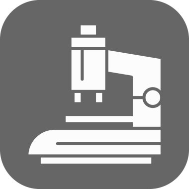  Mikroskop simgesinin vektör çizimi 