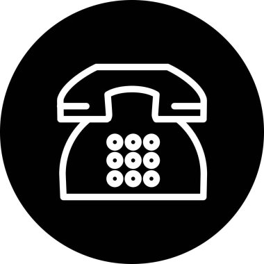 vektör telefon düz biçim simgesi