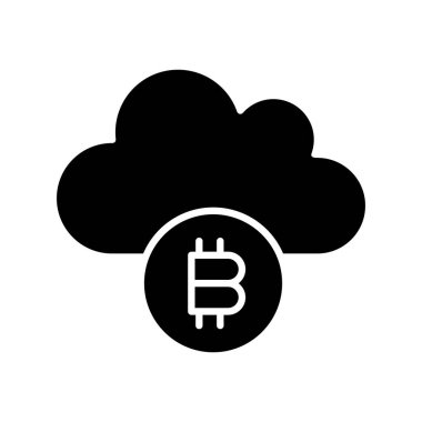 Vektör Bitcoin düz biçim simgesi