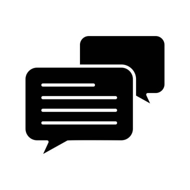  vektör Sohbeti düz biçim simgesi