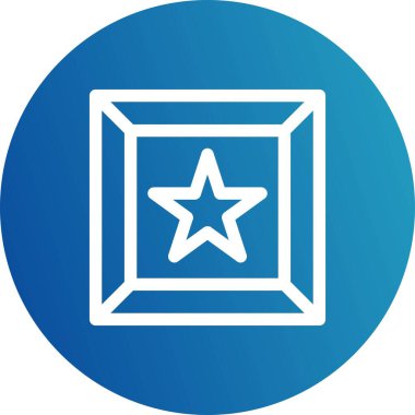 Yıldız simgesinin vektör illüstrasyonu 