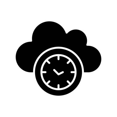 Vektör Saati düz biçim simgesi